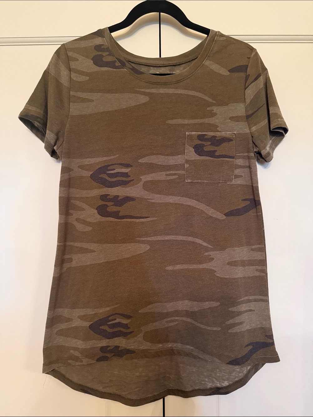 Camo Pocket Short Sleeve Tee - Olive & Brown